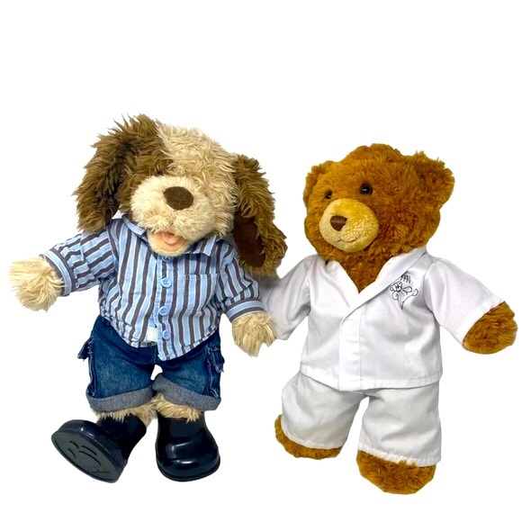 EUC BUILD-A-BEAR LOT-3 Stuffed Animals, Tons of Clothes, Shoes & Accessories! - Picture 10 of 12